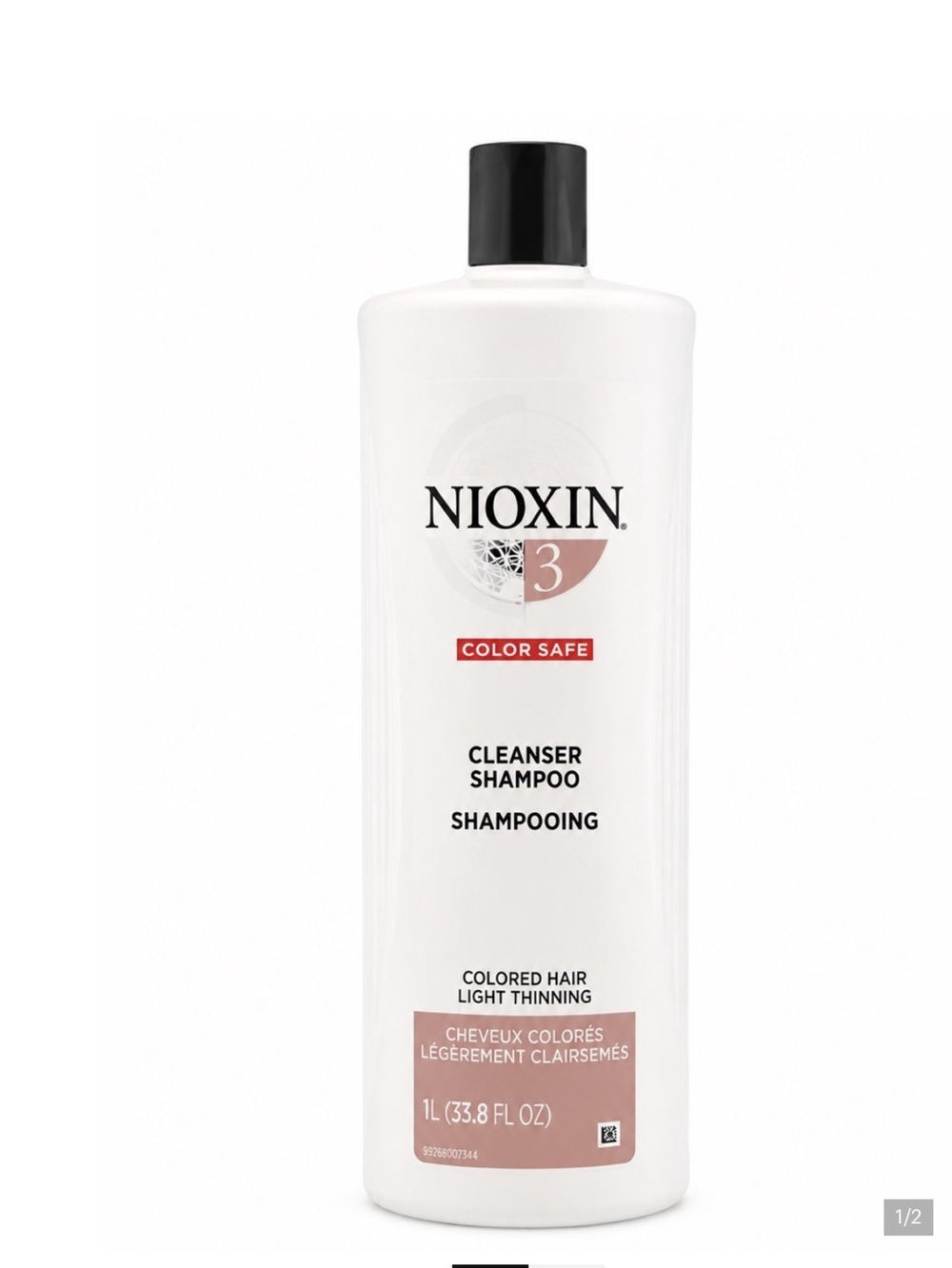 $65 Nioxin 3 Color Safe Cleanser Shampoo Huge 1 liter NWT